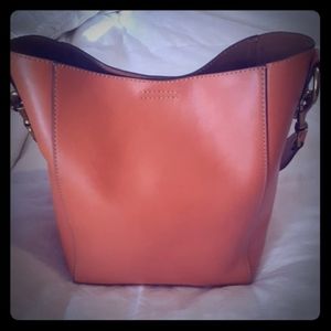 Frye real eather bucket bag
